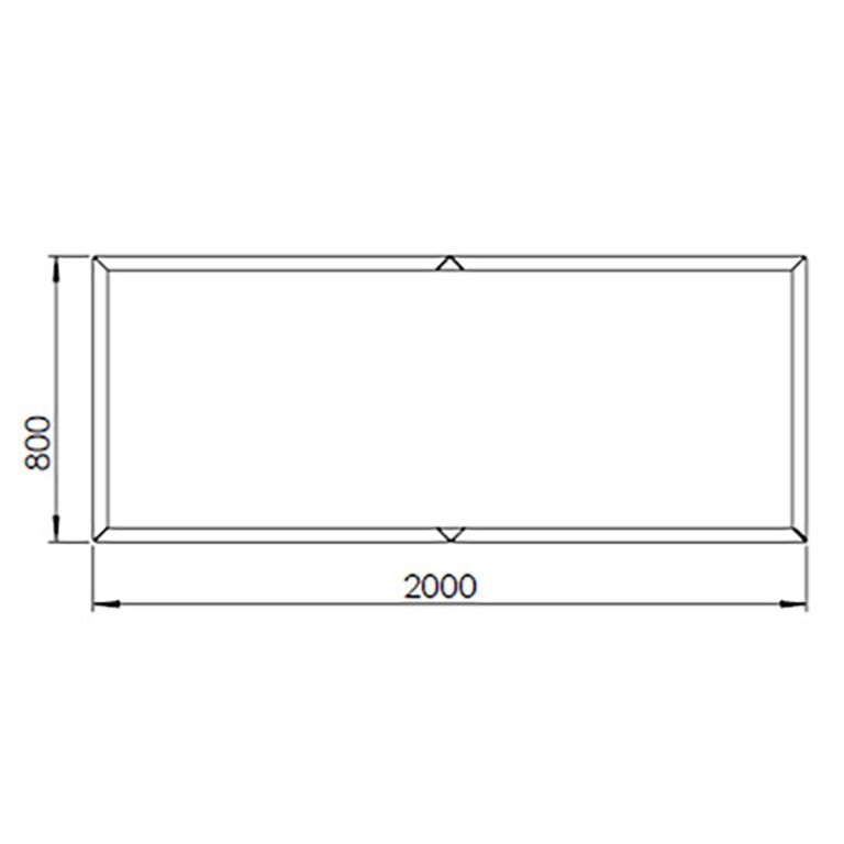 Jardinière en acier corten Texas xxl 200 x 80 cm