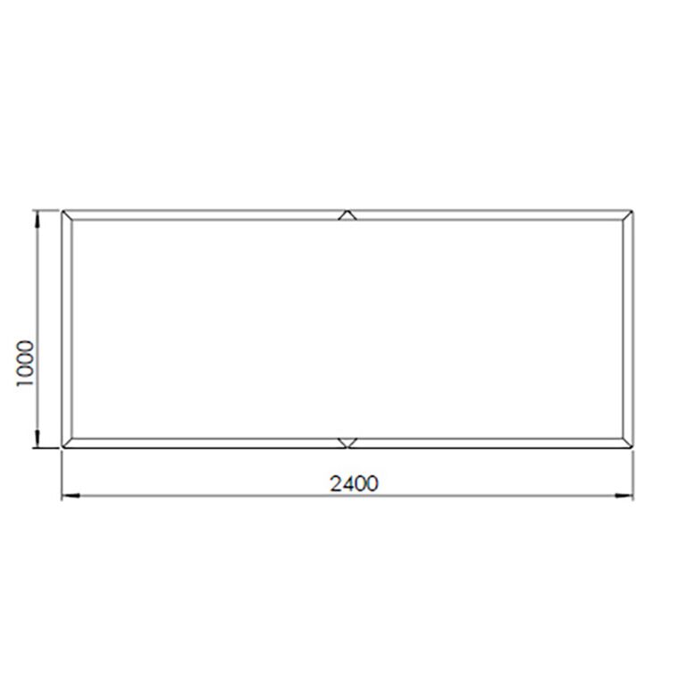 Jardinière en acier corten Texas xxl 240 x 100 cm