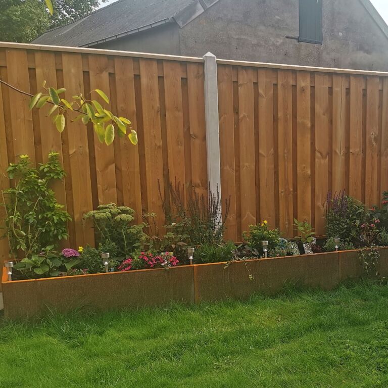 Bac à plantes en acier corten Texas xxl 4800x800