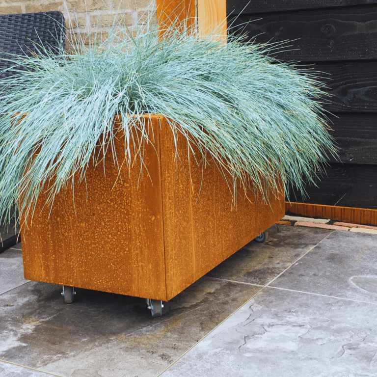 Bac à plantes en acier corten Texas 400x800