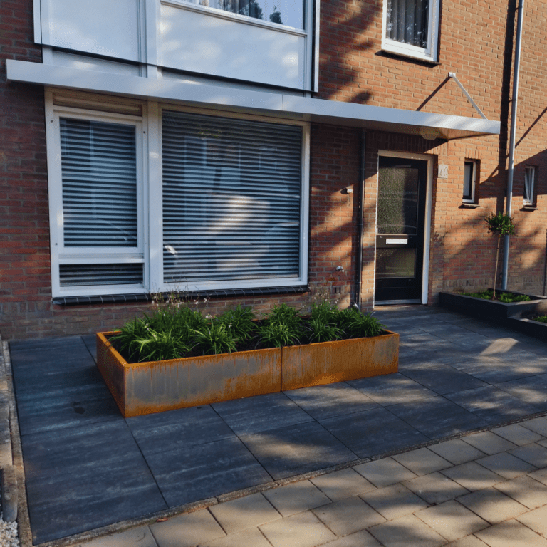 Bac à plantes en acier corten Texas xxl 2400x400