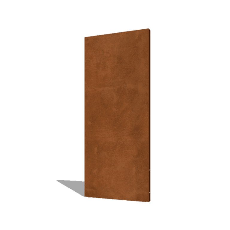 Panneau de base en acier corten 80 x 6 x 190 cm