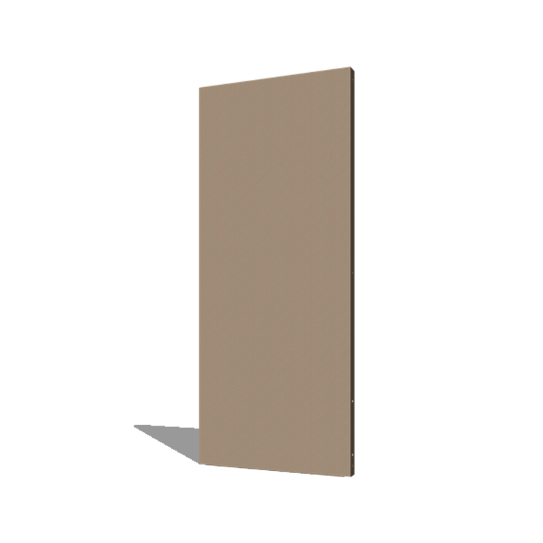 Panneau de base en acier thermolaqué 80 x 6 x 190 cm