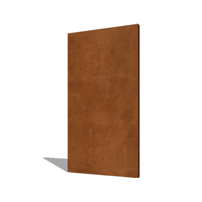 Panneau de base en acier corten 100 x 6 x 190 cm