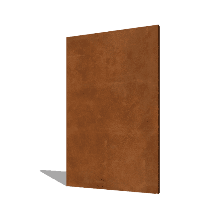 Panneau de base en acier corten 120 x 6 x 190 cm