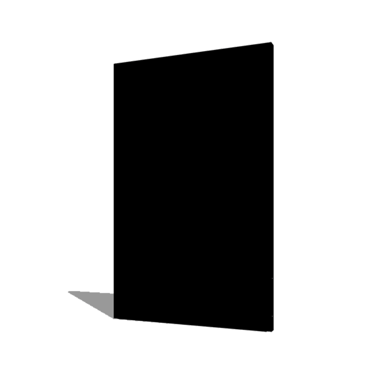 Panneau de base en acier thermolaqué 120 x 6 x 190 cm