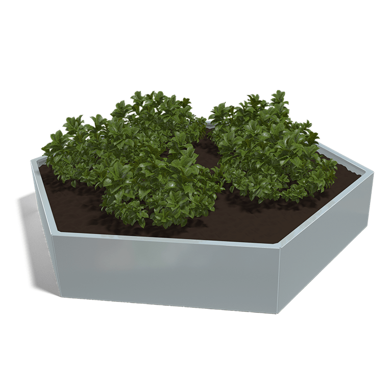 Bac à plantes en acier galvanisé Denver 1200