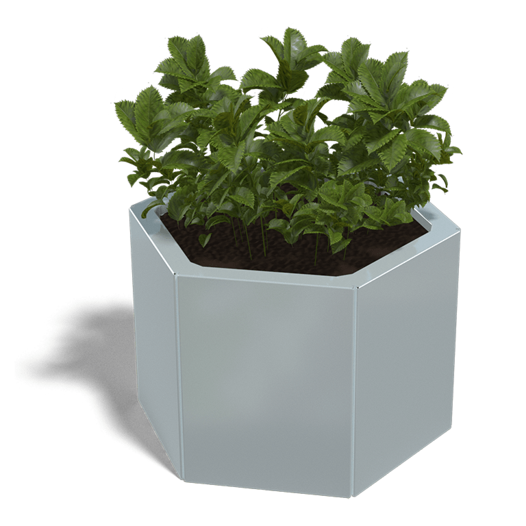 Bac à plantes en acier galvanisé Denver 300