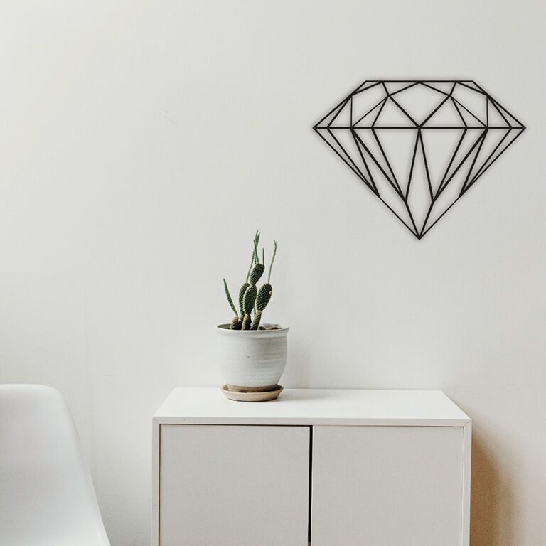 Décoration murale en métal Diamant *OP=OP