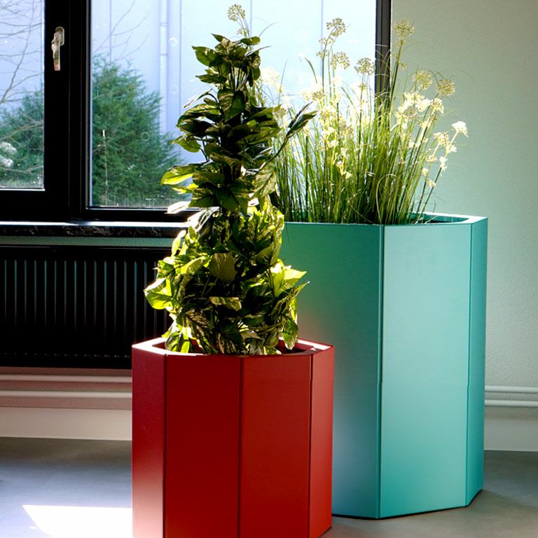 Jardinière en acier peint par poudrage Chicago 120