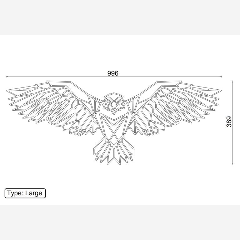 Décoration murale en métal Eagle
