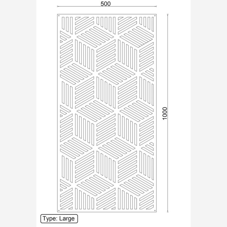 Décorations murales en métal Forme Géométrique 1.0 *SUR=SUR