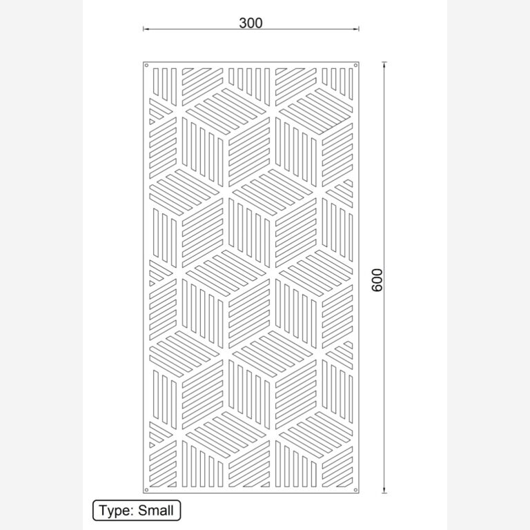 Décorations murales en métal Forme Géométrique 1.0 *SUR=SUR