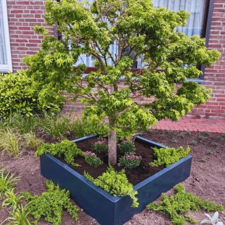 Bac à plantes en acier thermolaqué Miami 1000x1000