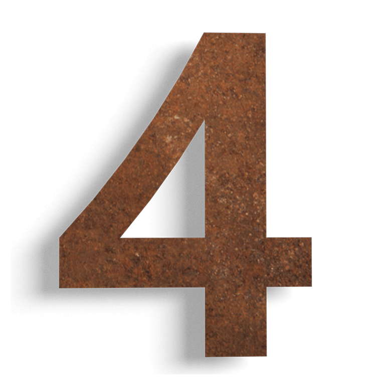 Maison en acier corten numéro 4 - 50 cm