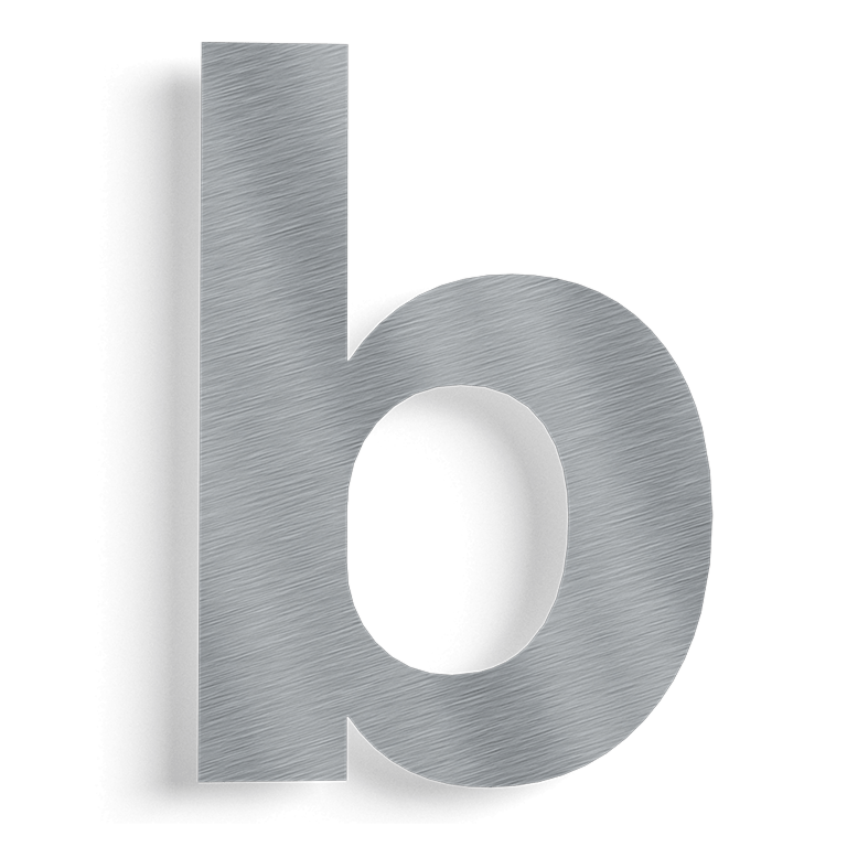 Numéro de maison en acier inoxydable b - 71,8 cm