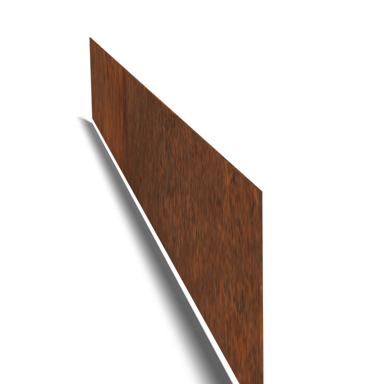Bordure en acier corten lisse 25 cm (longueur 150 cm)