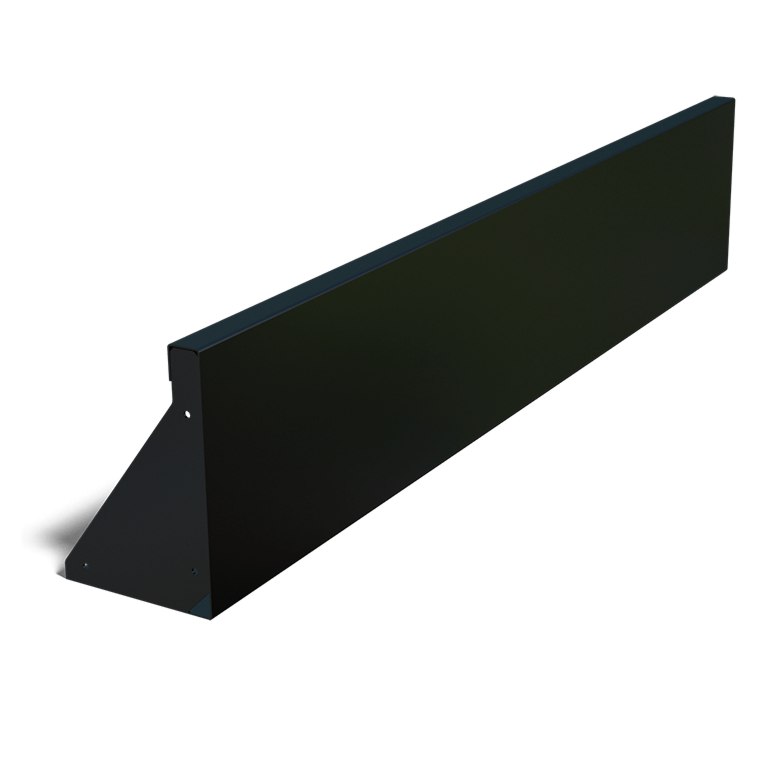 Mur de soutènement en acier peint par poudrage droit de 150 cm (hauteur 30 cm)