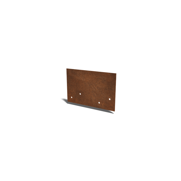 Plaque de jonction en acier corten droite petite