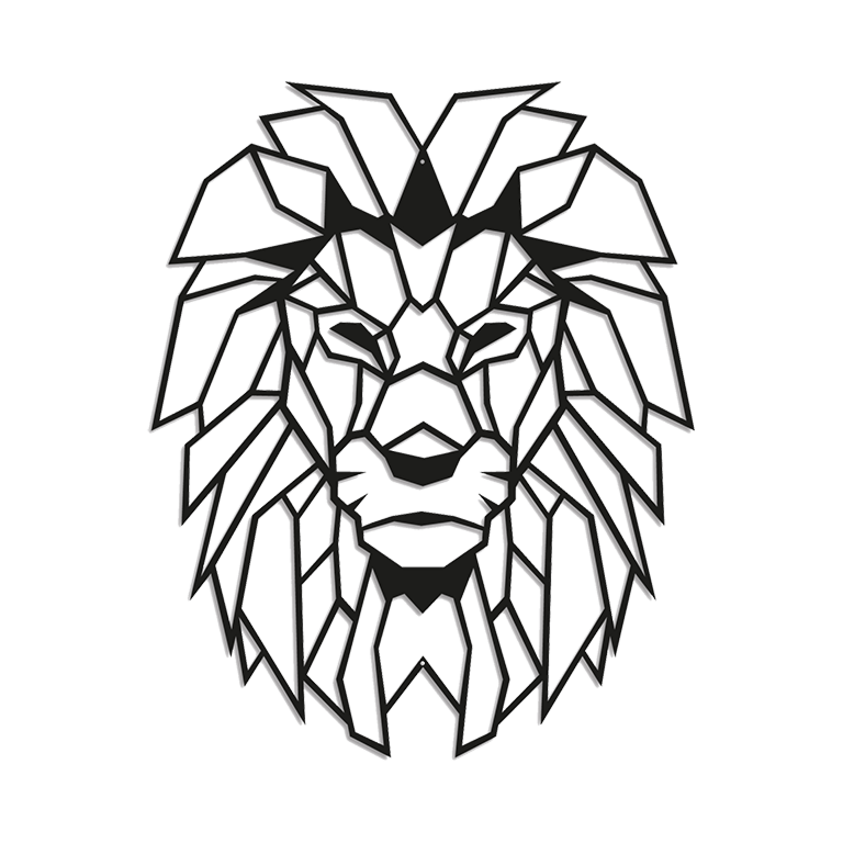 Décorations murales en métal  Lion 1.0