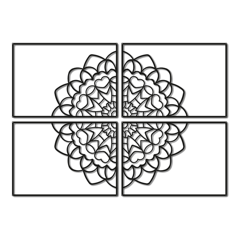 Décoration murale en métal Mandala *OP=OP