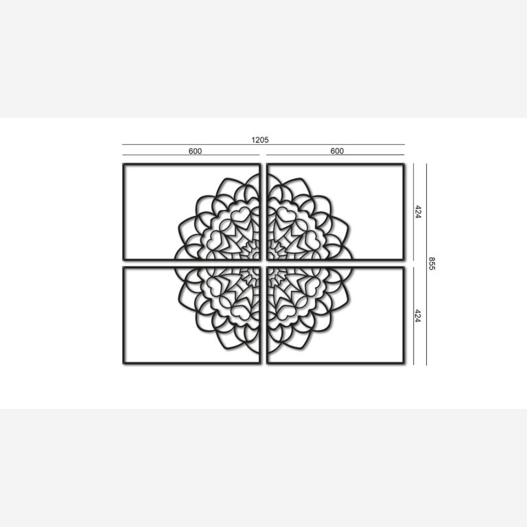 Décoration murale en métal Mandala *OP=OP