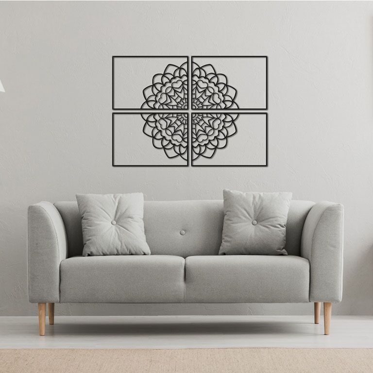 Décoration murale en métal Mandala *OP=OP