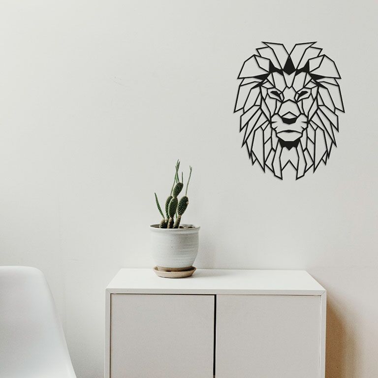 Décorations murales en métal  Lion 1.0