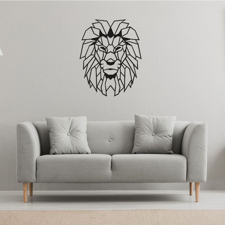 Décorations murales en métal  Lion 1.0
