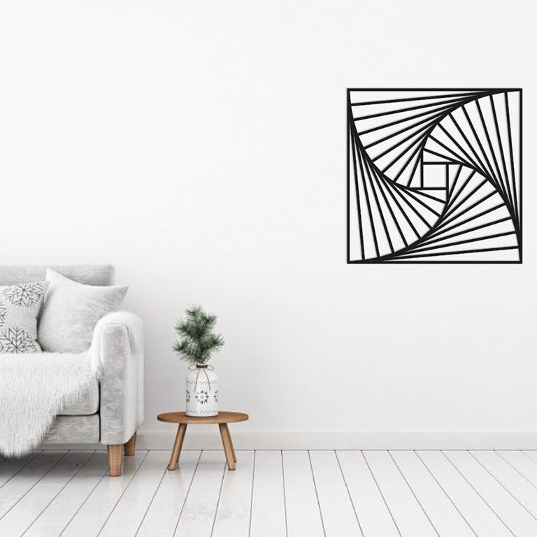 Décoration murale en métal Formes géométriques 3.0