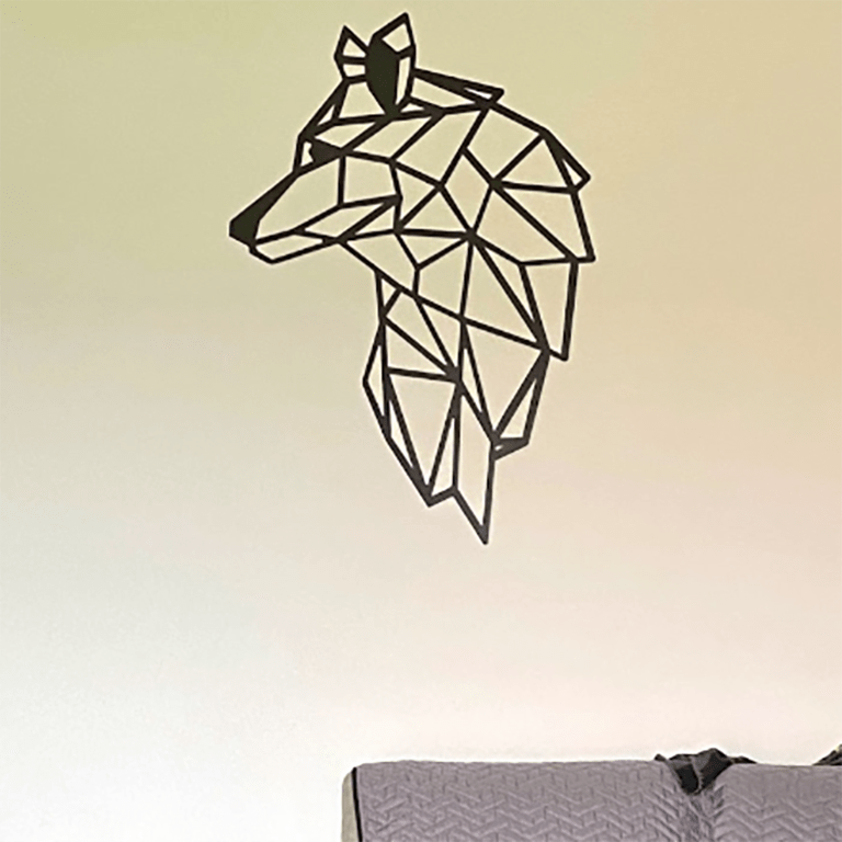 Décoration murale en métal Wolf 2.0