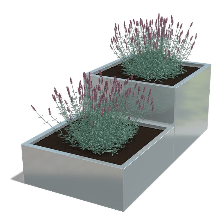 Bac à plantes en acier galvanisé Miami special II 800