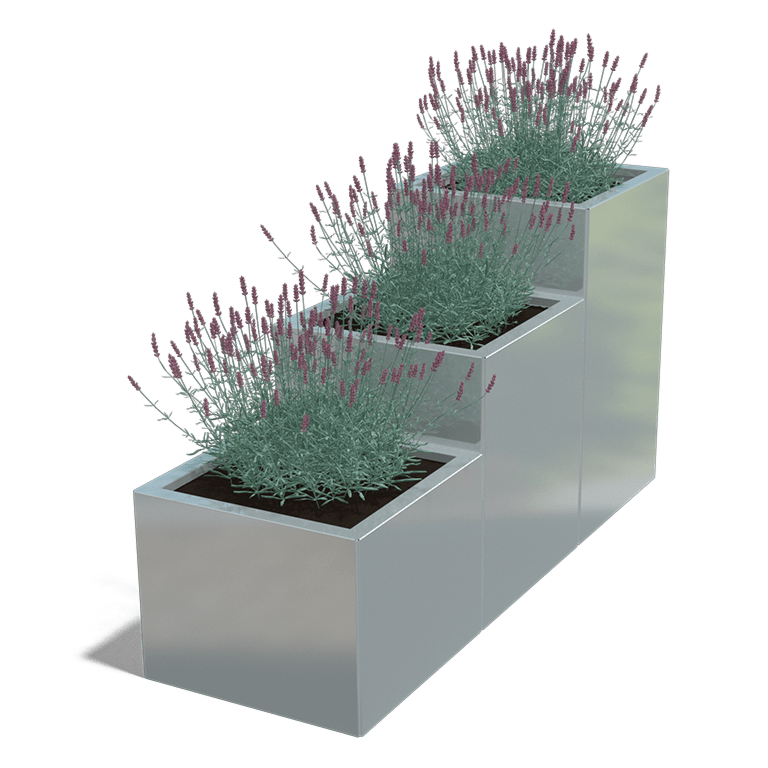 Bac à plantes en acier galvanisé Miami special III 500
