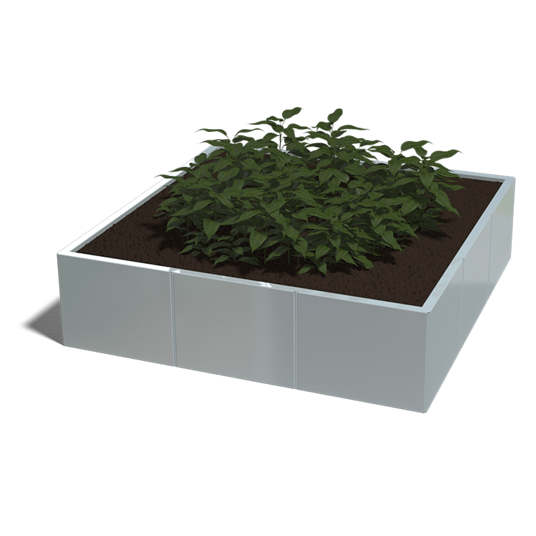 Bac à plantes en acier galvanisé Miami xxl 1500x1500
