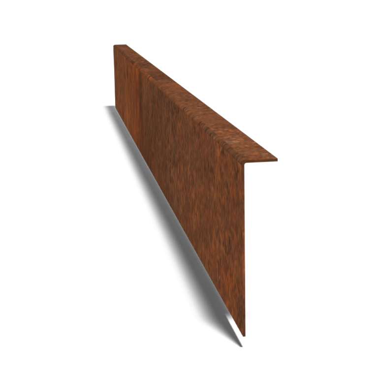 Bordure en acier corten à bord replié 22 cm (longueur 150 cm)