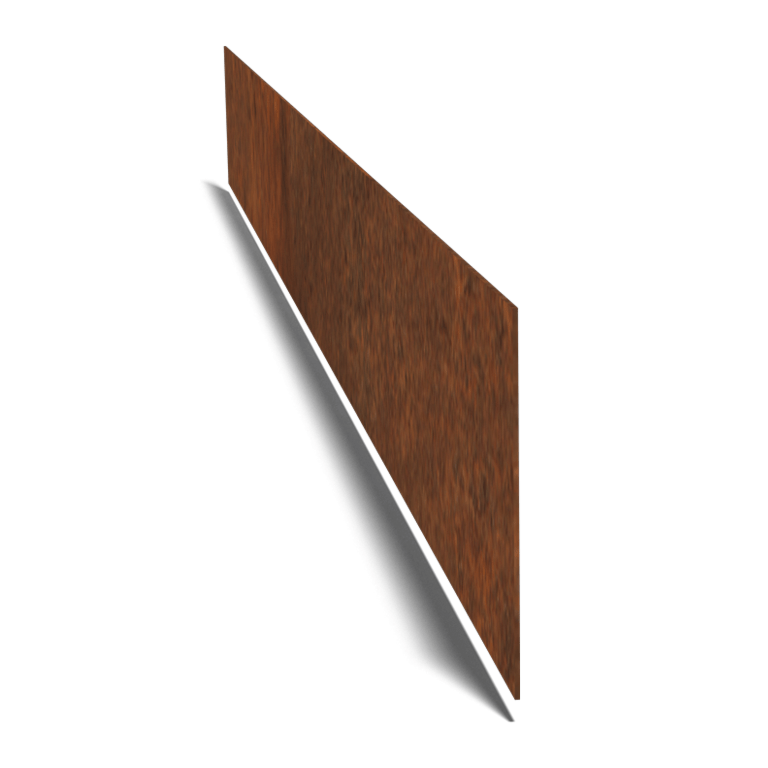 Bordure en acier corten lisse 25 cm (longueur 150 cm)