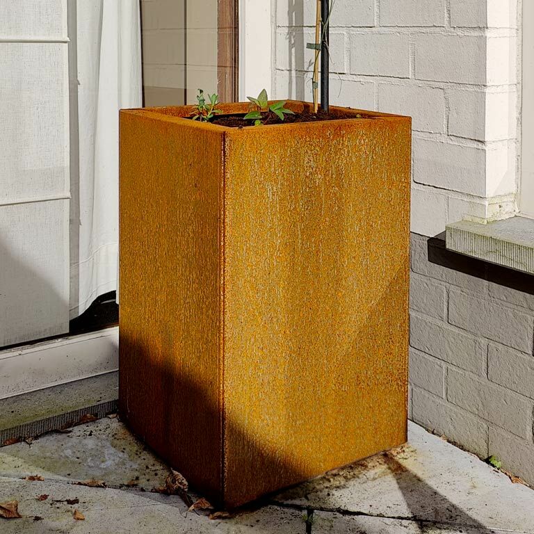 Bac à plantes en acier corten Texas 30 x 40 cm
