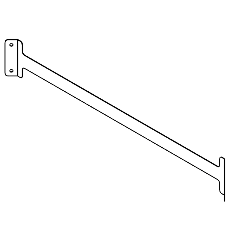 Support d'accouplement en acier galvanisé 100 cm