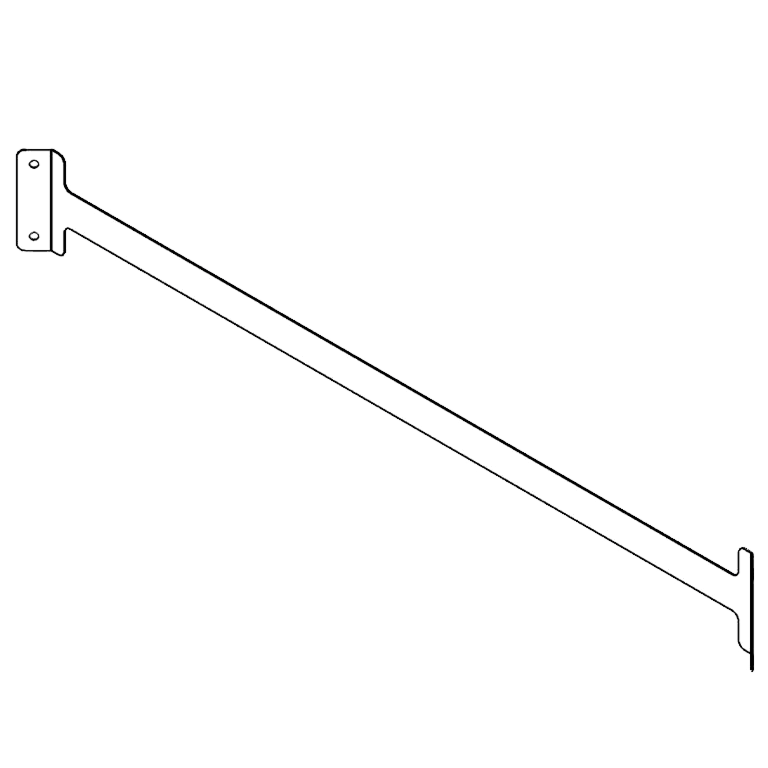 Support d'accouplement en acier galvanisé 120 cm