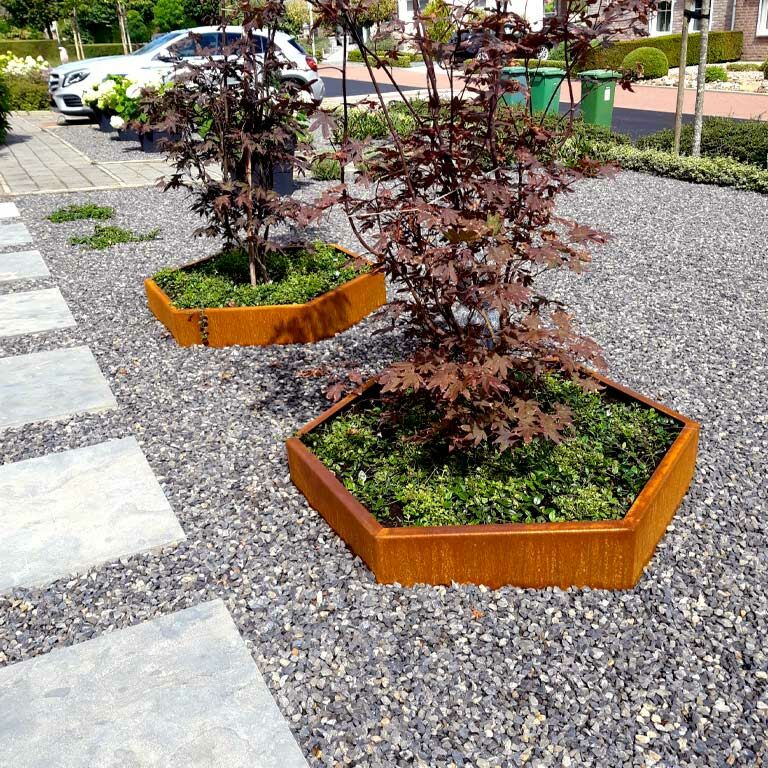 Bac à plantes en acier corten Denver 120