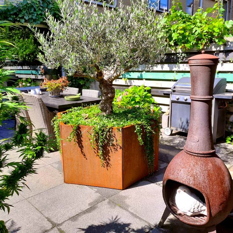 Jardinière en acier corten Denver 70