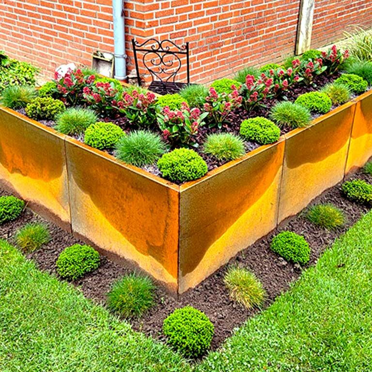 Bac à plantes en acier corten Kansas 80