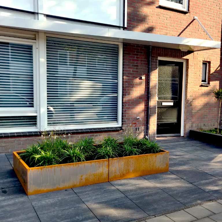 Jardinière en acier corten Texas xxl 240 x 30 cm