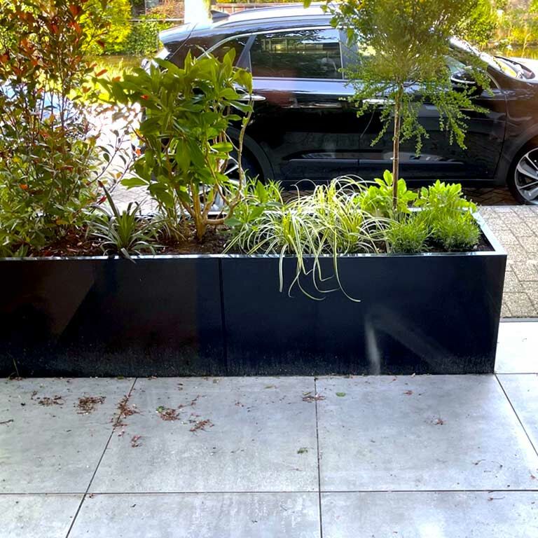 Jardinière en acier thermolaqué Texas xxl 240 x 50 cm