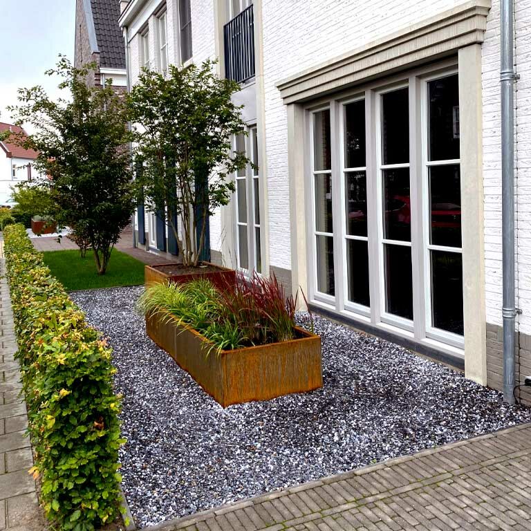 Jardinière en acier corten Texas xxl 240 x 100 cm