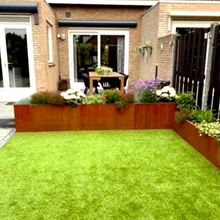 Jardinière en acier corten Texas xxl 360 x 30 cm