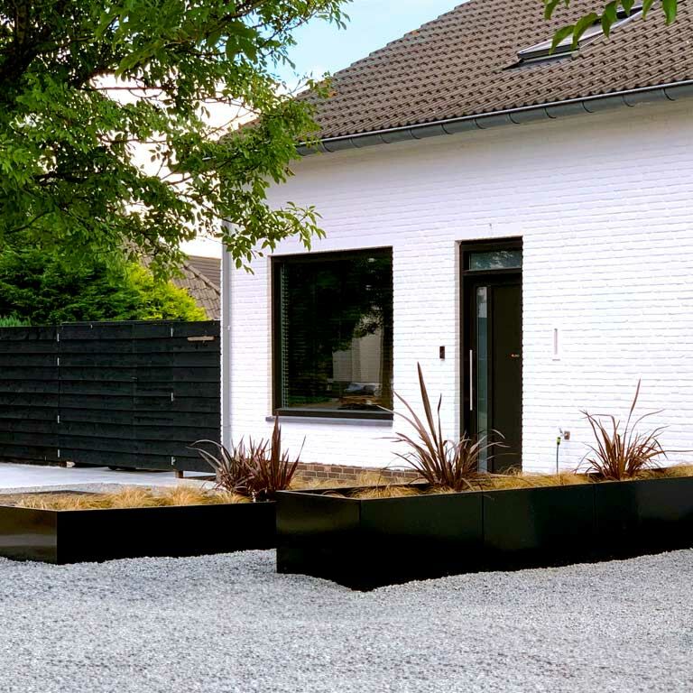 Jardinière en acier thermolaqué Texas xxl 500 x 100 cm