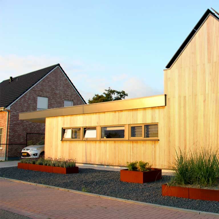Jardinière en acier corten Texas xxl 400 x 60 cm