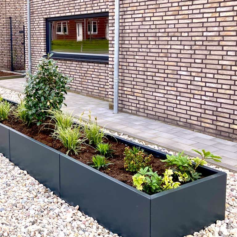 Jardinière en acier thermolaqué Texas xxl 320 x 60 cm