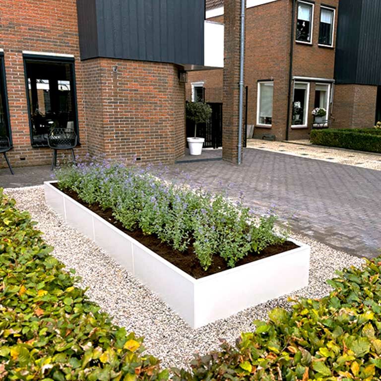 Jardinière en acier thermolaqué Texas xxl 320 x 120 cm